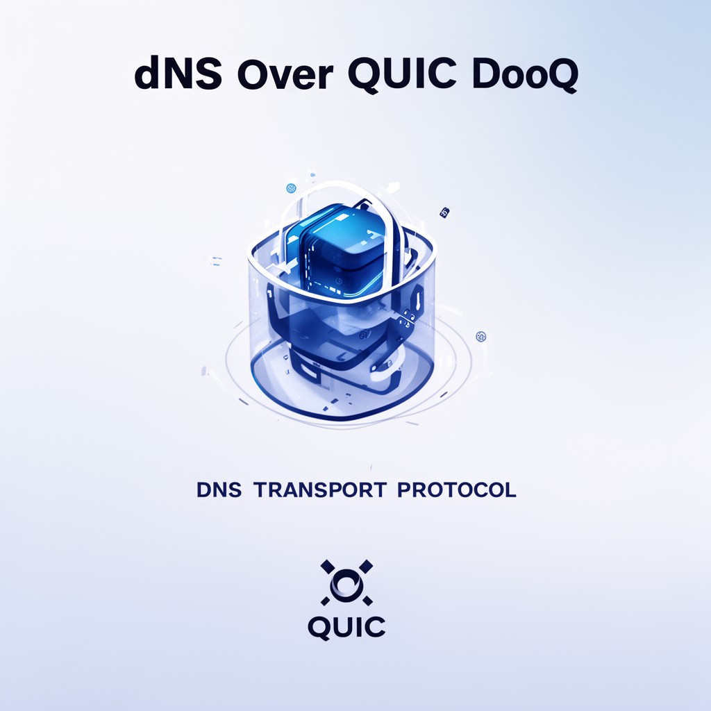 AI-generated illustration of DNS over QUIC (DoQ)