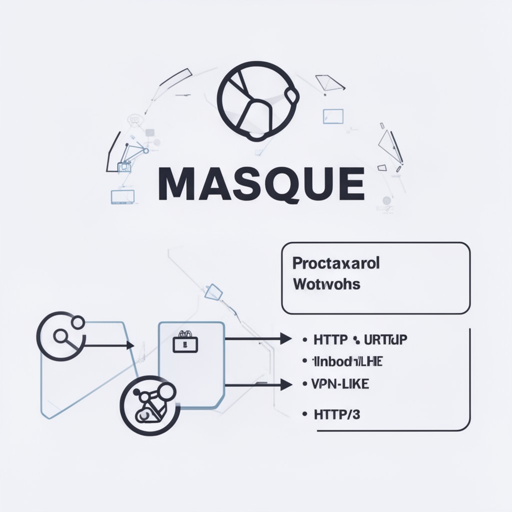 AI-generated illustration of MASQUE
