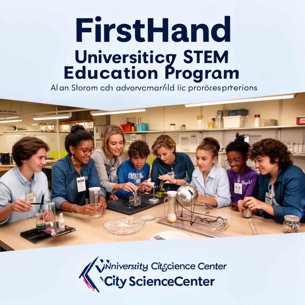 AI-generated illustration of FirstHand STEM education program