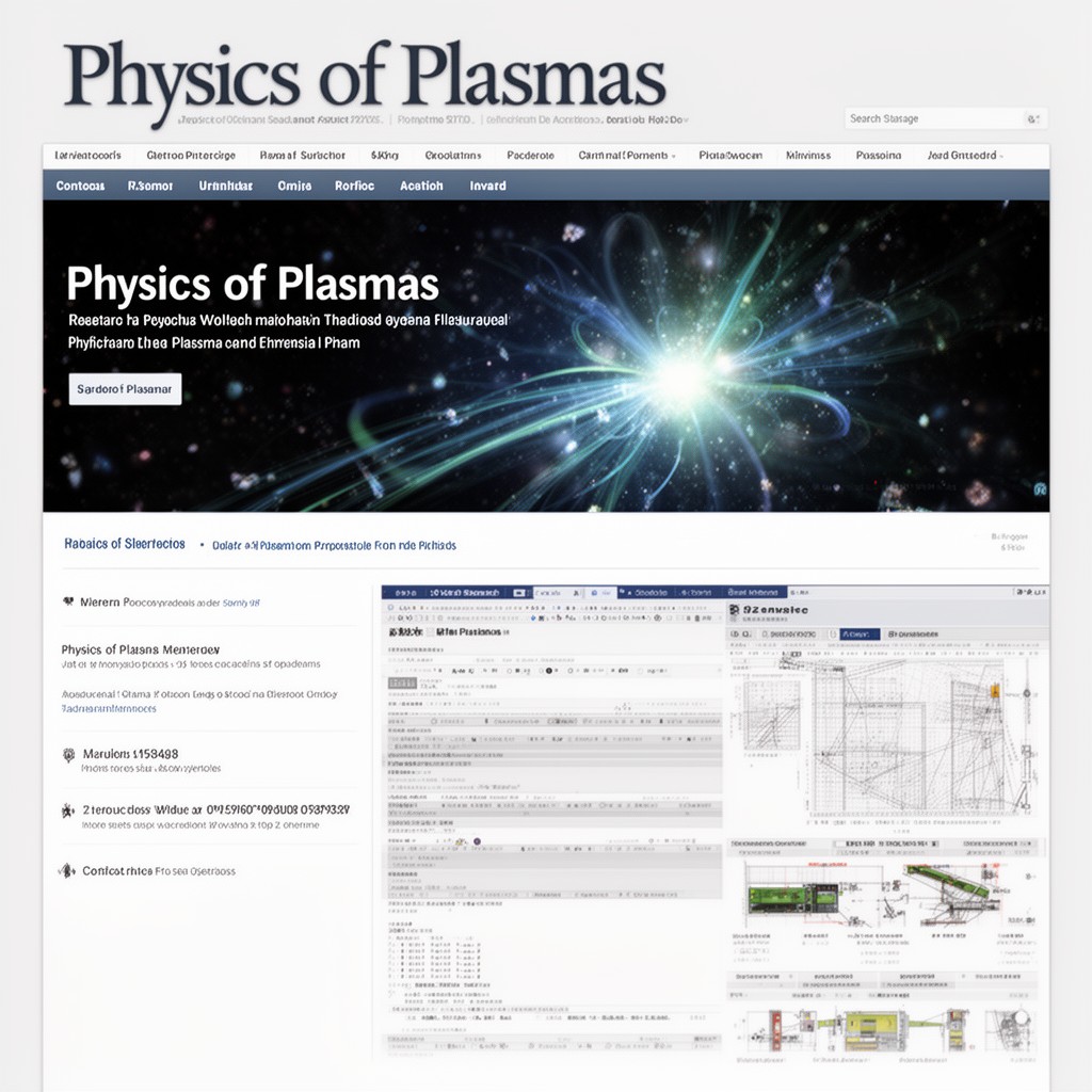 AI-generated illustration of Physics of Plasmas