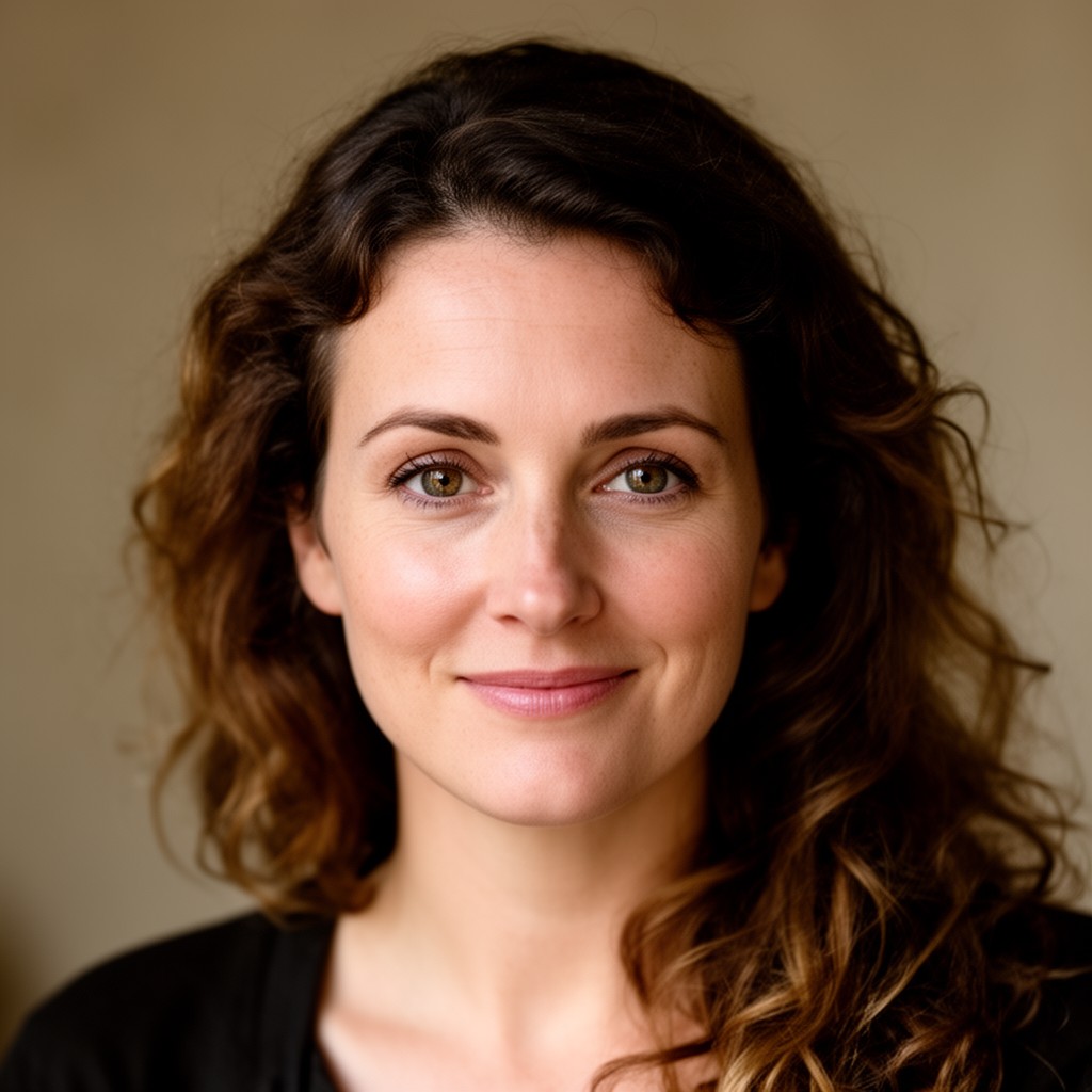 AI-generated illustration of Lucy Kirkwood