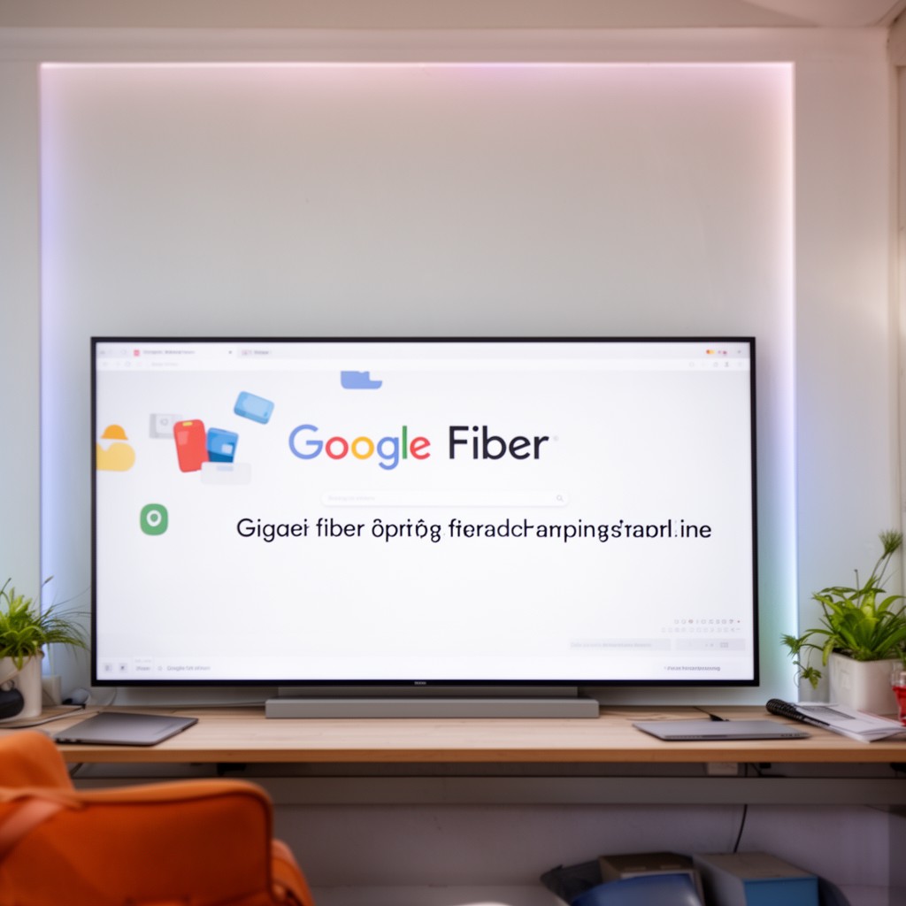 AI-generated illustration of Google Fiber