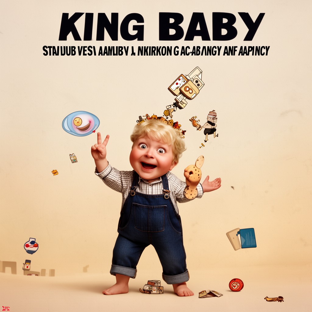 AI-generated illustration of King Baby