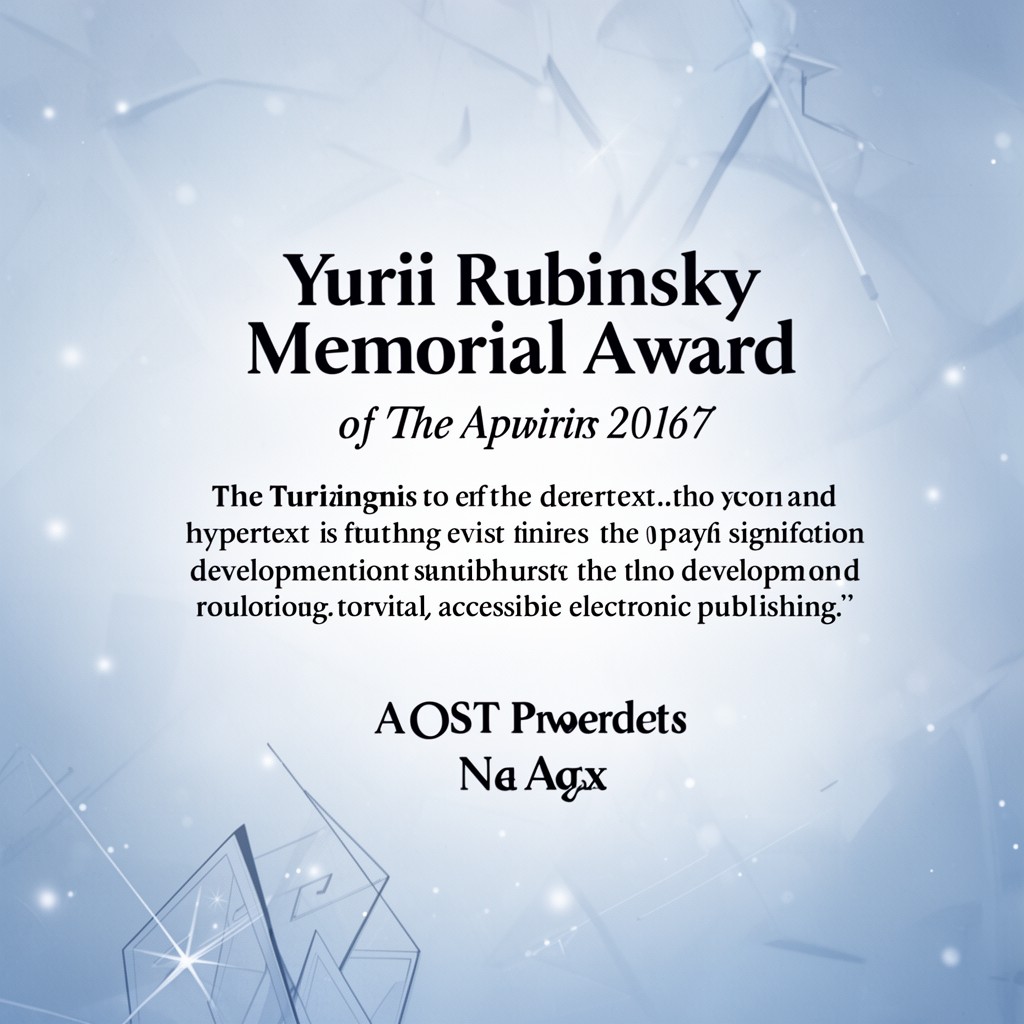 AI-generated illustration of Yurii Rubinsky Memorial Award