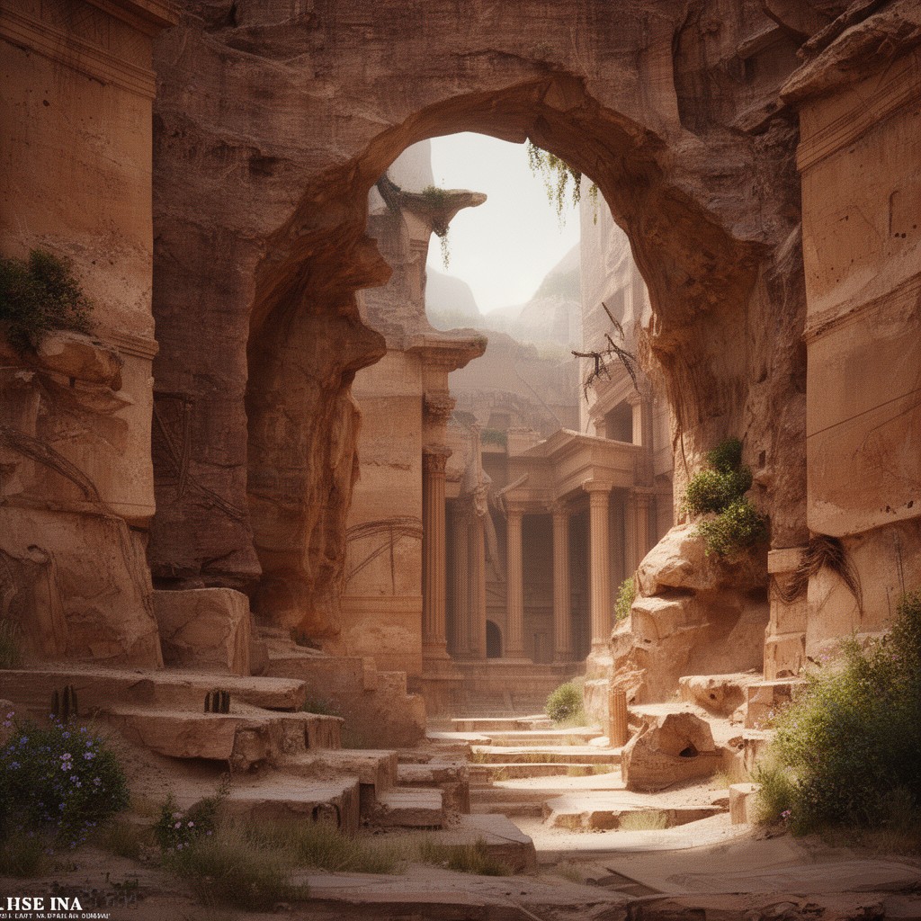 AI-generated illustration of Nabataean kingdom