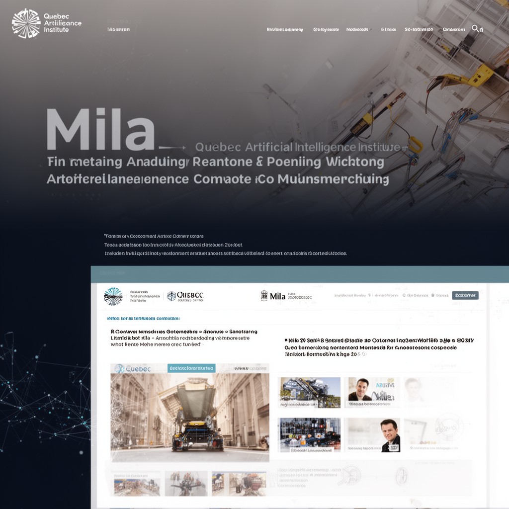AI-generated illustration of Mila – Quebec Artificial Intelligence Institute