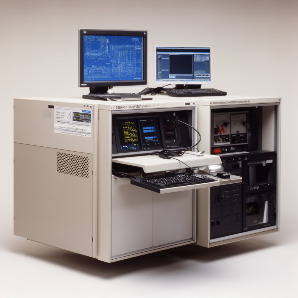 AI-generated illustration of HP 9000 Series 200