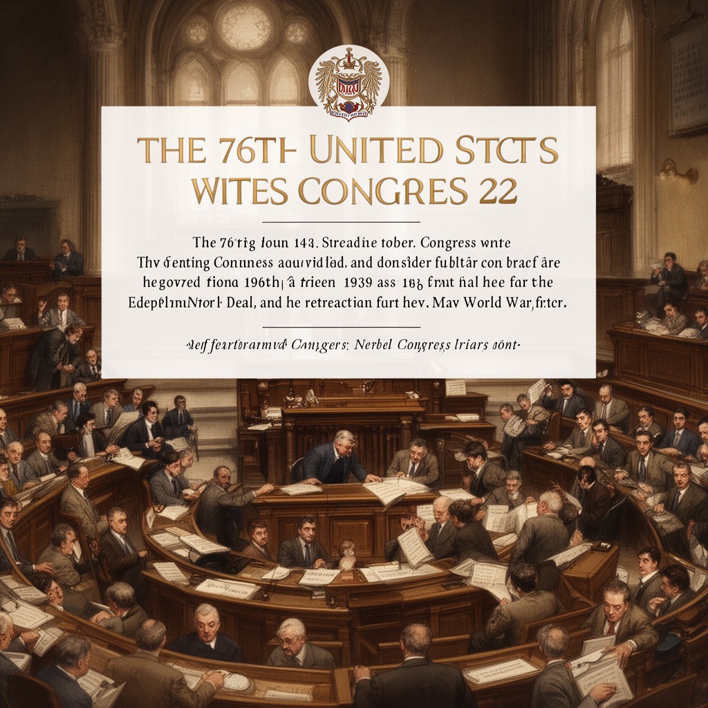 AI-generated illustration of 76th United States Congress