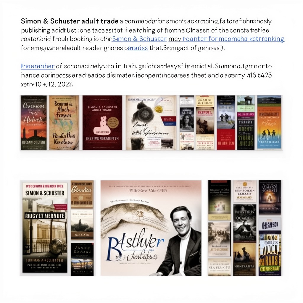 AI-generated illustration of Simon & Schuster adult trade