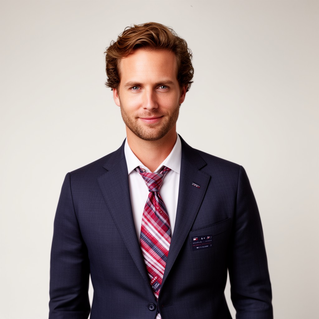 AI-generated illustration of Tommy Hilfiger