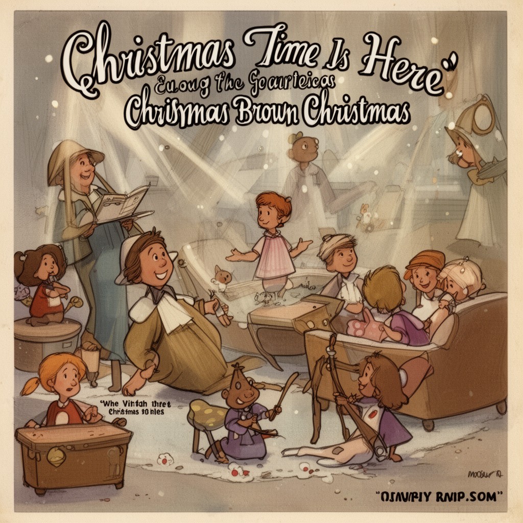 AI-generated illustration of Christmas Time Is Here