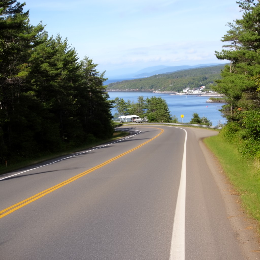 AI-generated illustration of Maine State Route 3