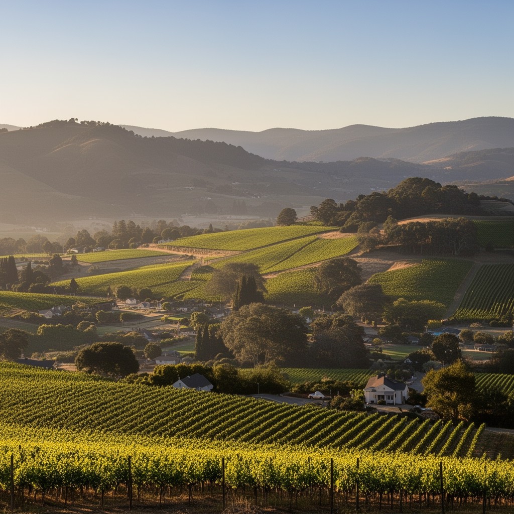 AI-generated illustration of Sonoma County, California