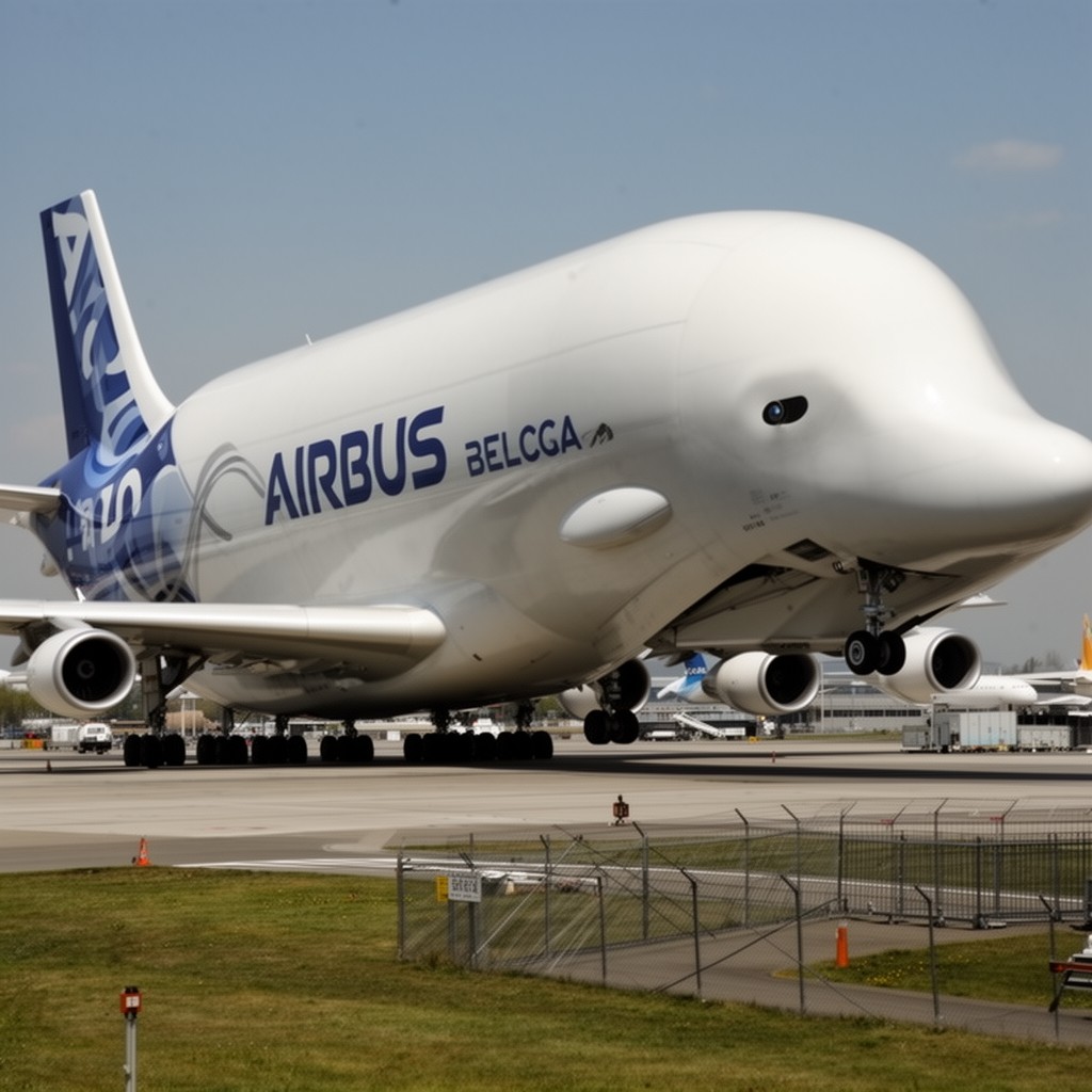 AI-generated illustration of Airbus Beluga