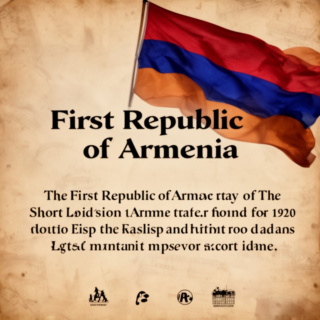 AI-generated illustration of First Republic of Armenia