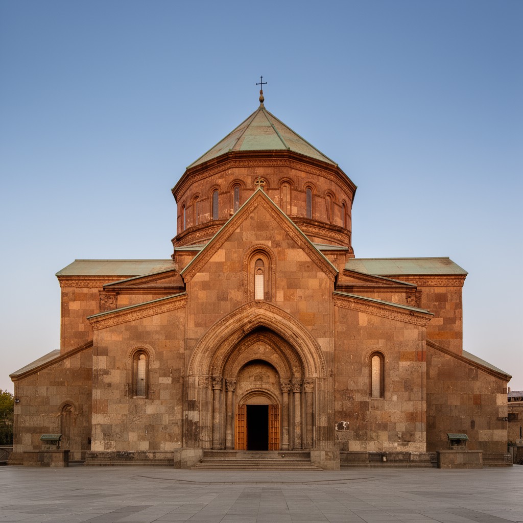 AI-generated illustration of Etchmiadzin Cathedral