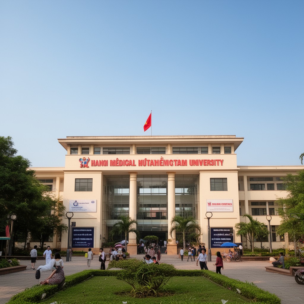 AI-generated illustration of Hanoi Medical University