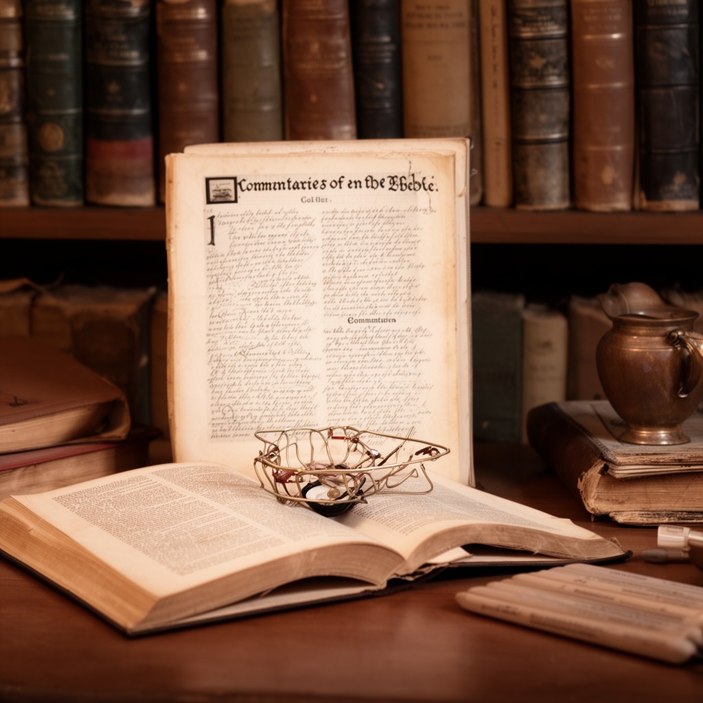 AI-generated illustration of Commentaries on the Bible