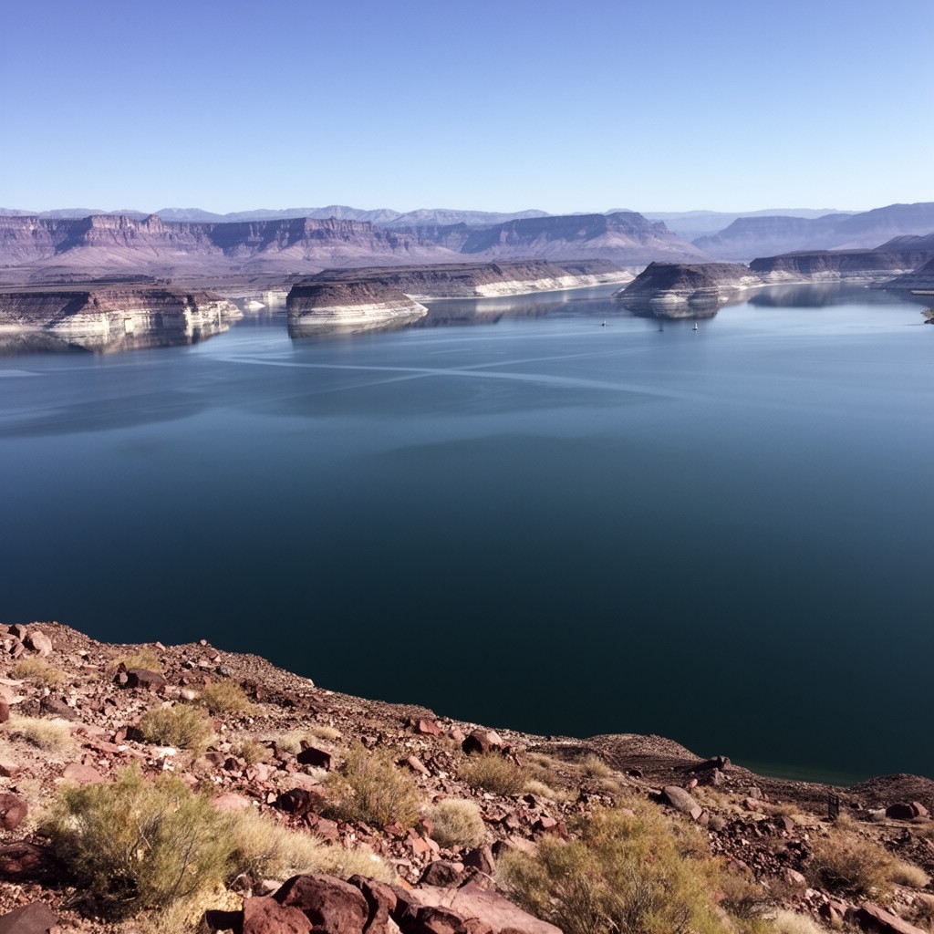 AI-generated illustration of Lake Mead