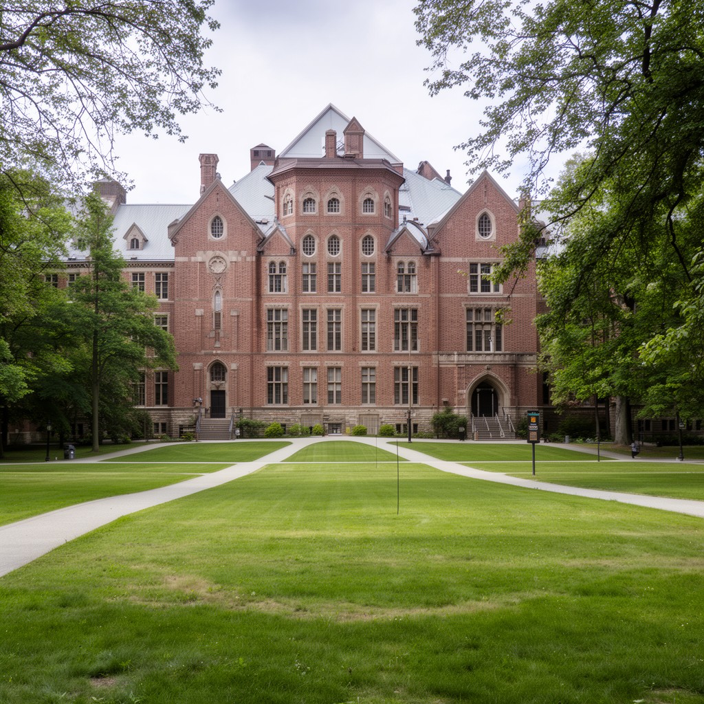 AI-generated illustration of McGraw Hall