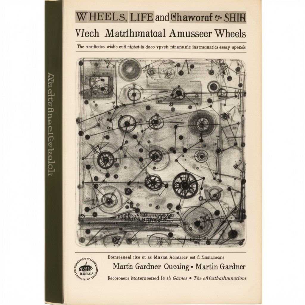 AI-generated illustration of Wheels, Life and Other Mathematical Amusements