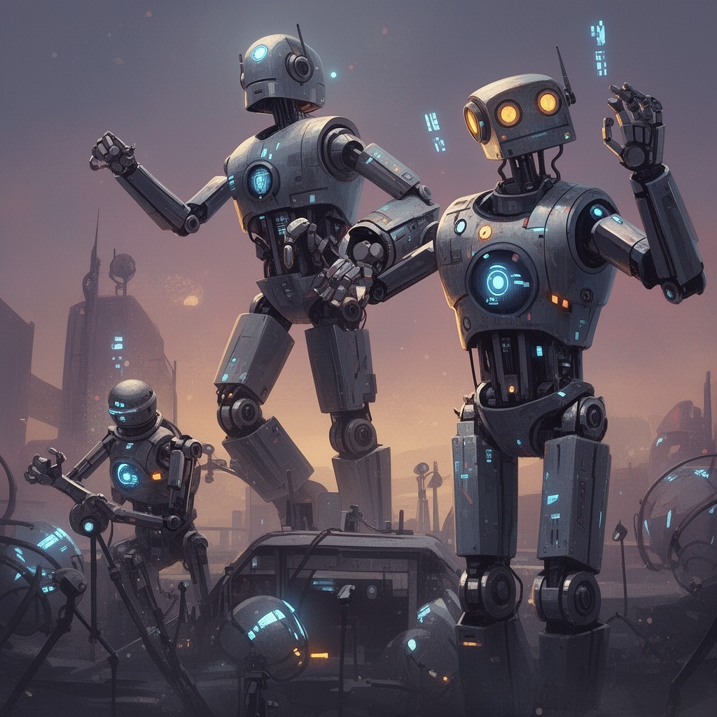 AI-generated illustration of Robots and Empire