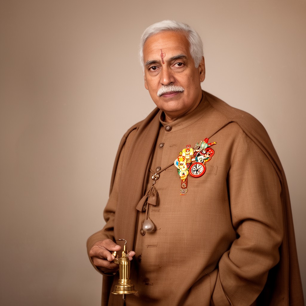 AI-generated illustration of President of India