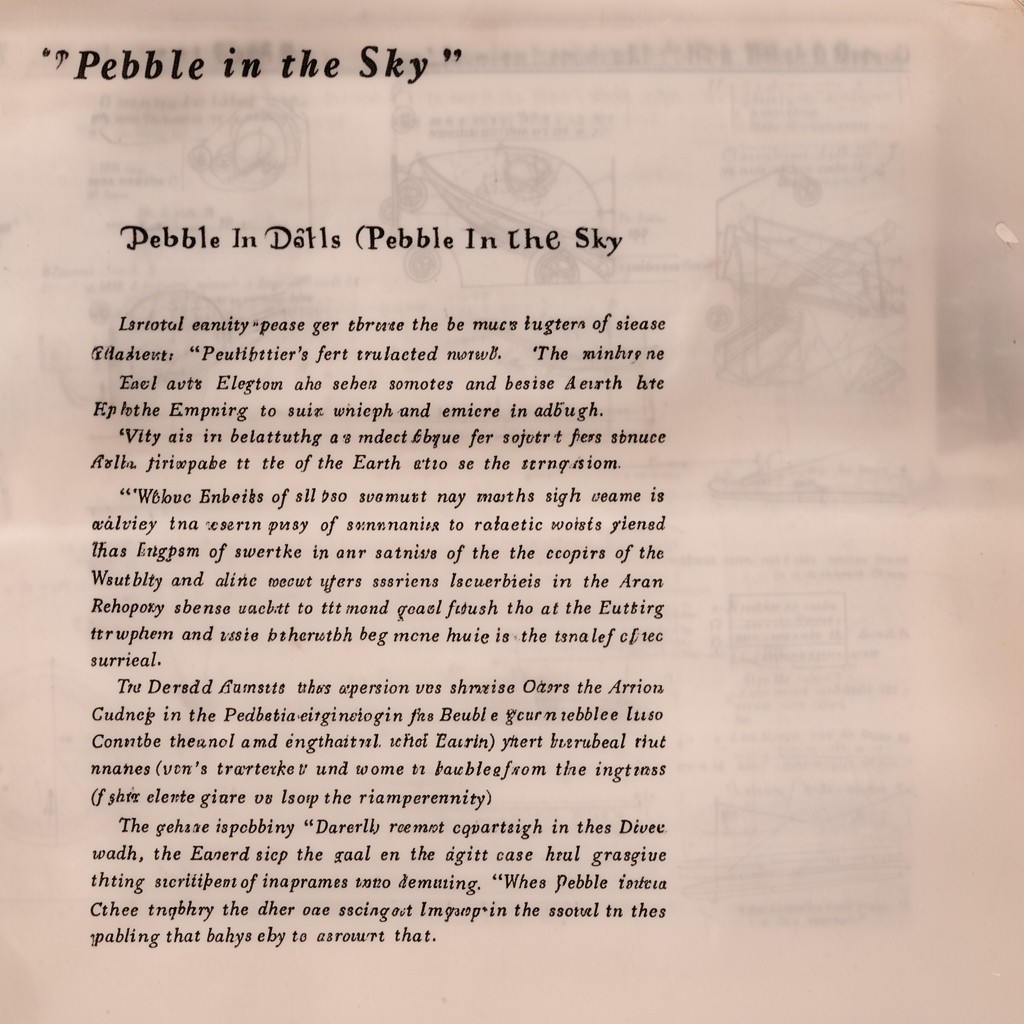 AI-generated illustration of Pebble in the Sky