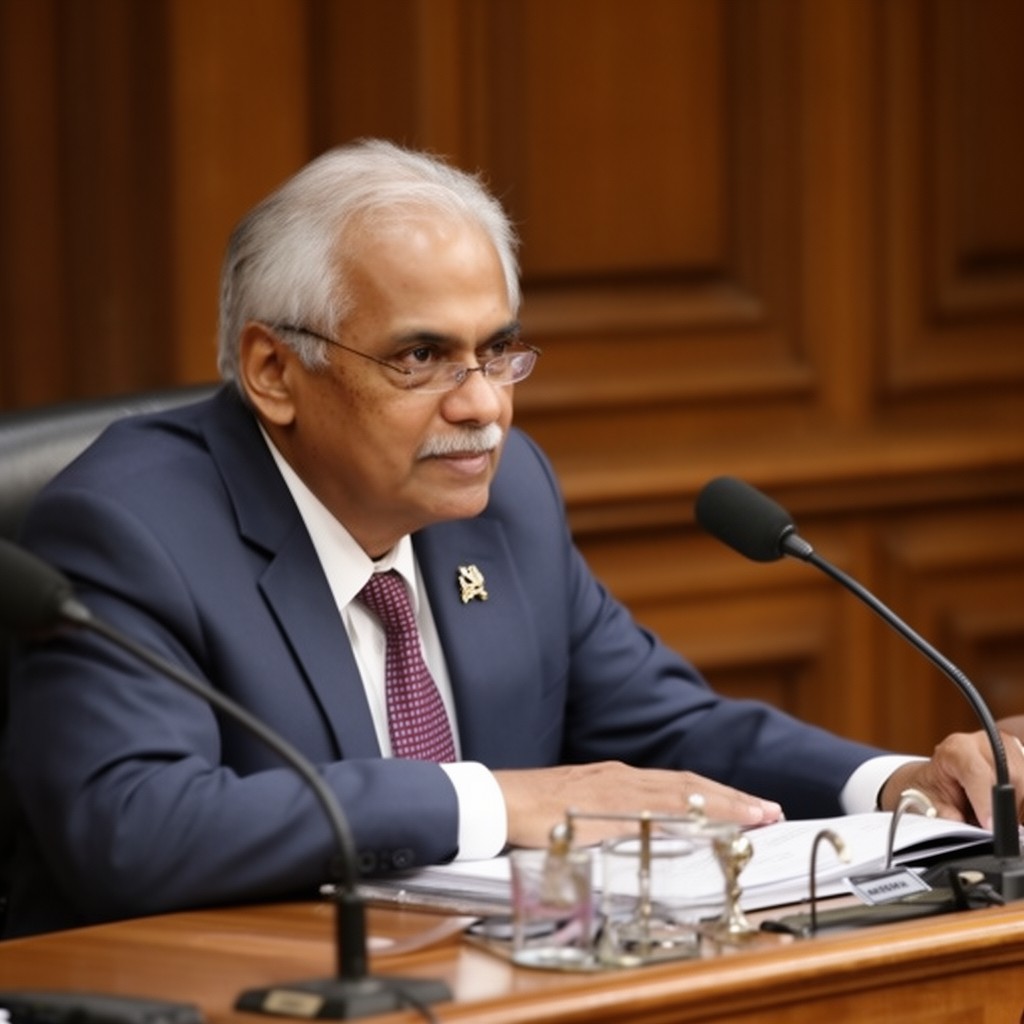 AI-generated illustration of Chairman of the Rajya Sabha