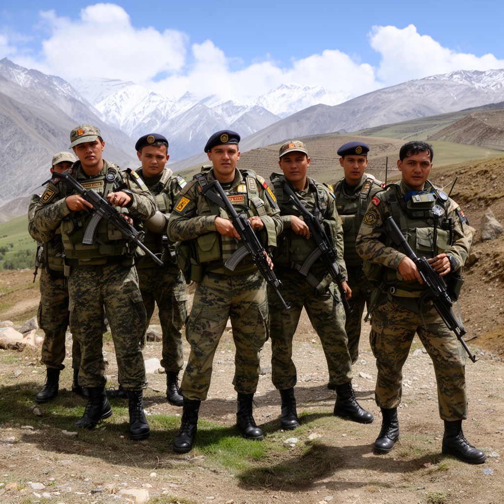 AI-generated illustration of Indo-Tibetan Border Police