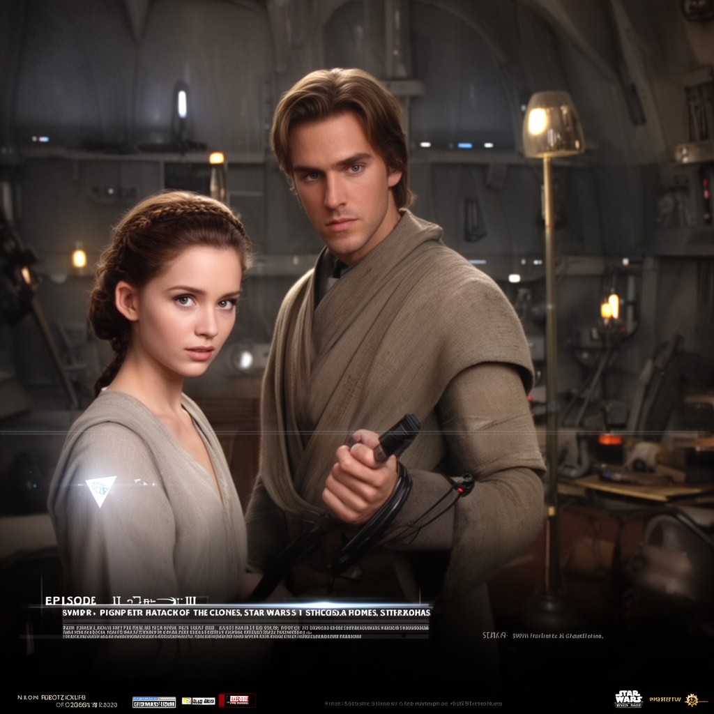 AI-generated illustration of Star Wars: Episode II – Attack of the Clones