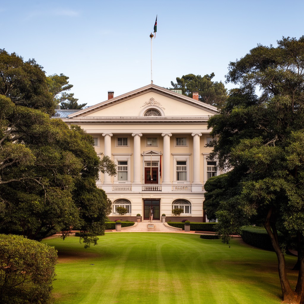 AI-generated illustration of State House of Kenya