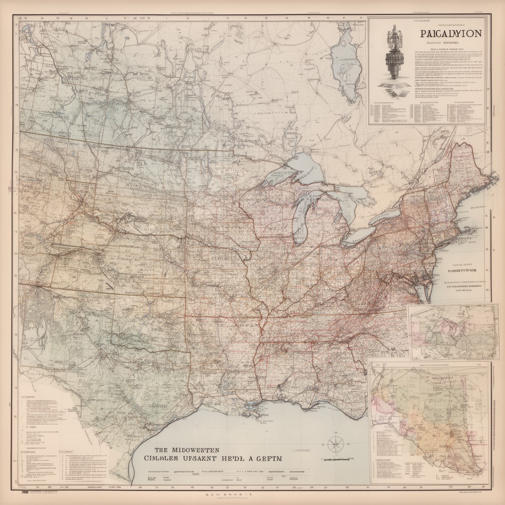 AI-generated illustration of Midwestern United States