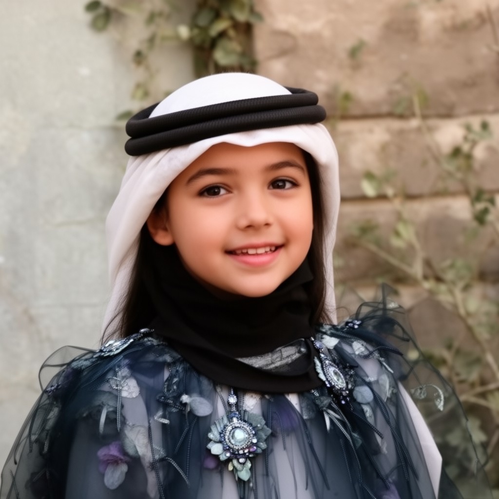 AI-generated illustration of Al Jalila bint Mohammed bin Rashid Al Maktoum