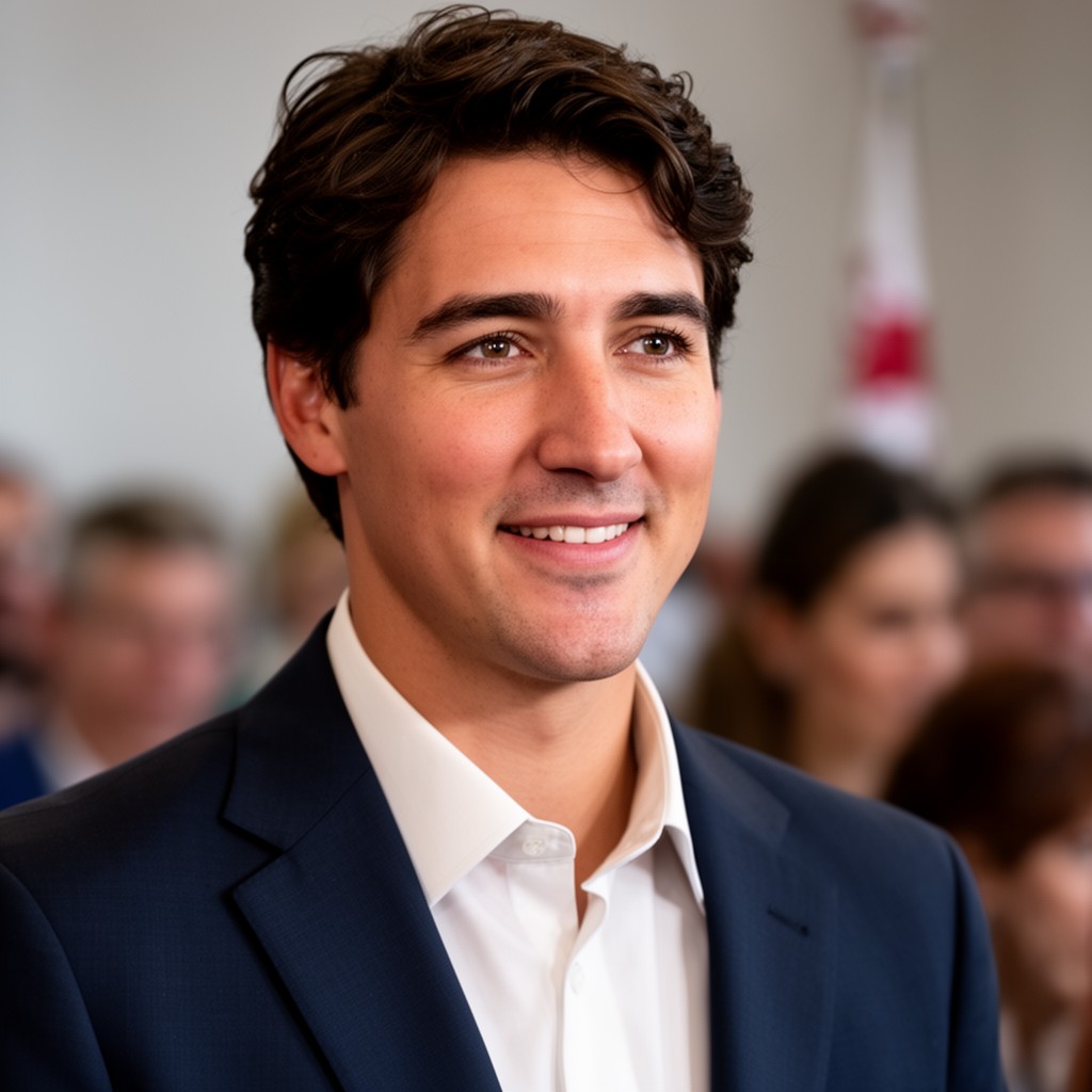 AI-generated illustration of Justin Trudeau