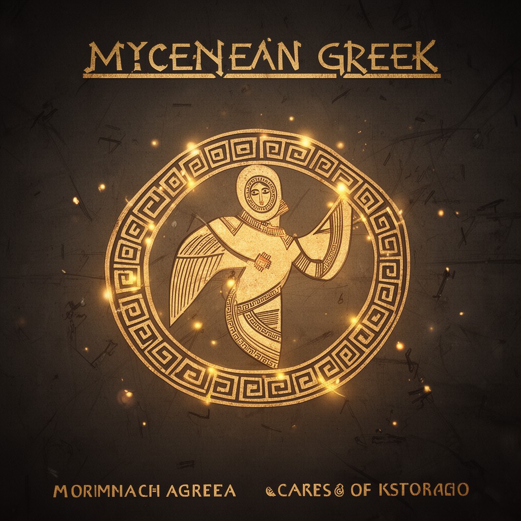 AI-generated illustration of Mycenaean Greek