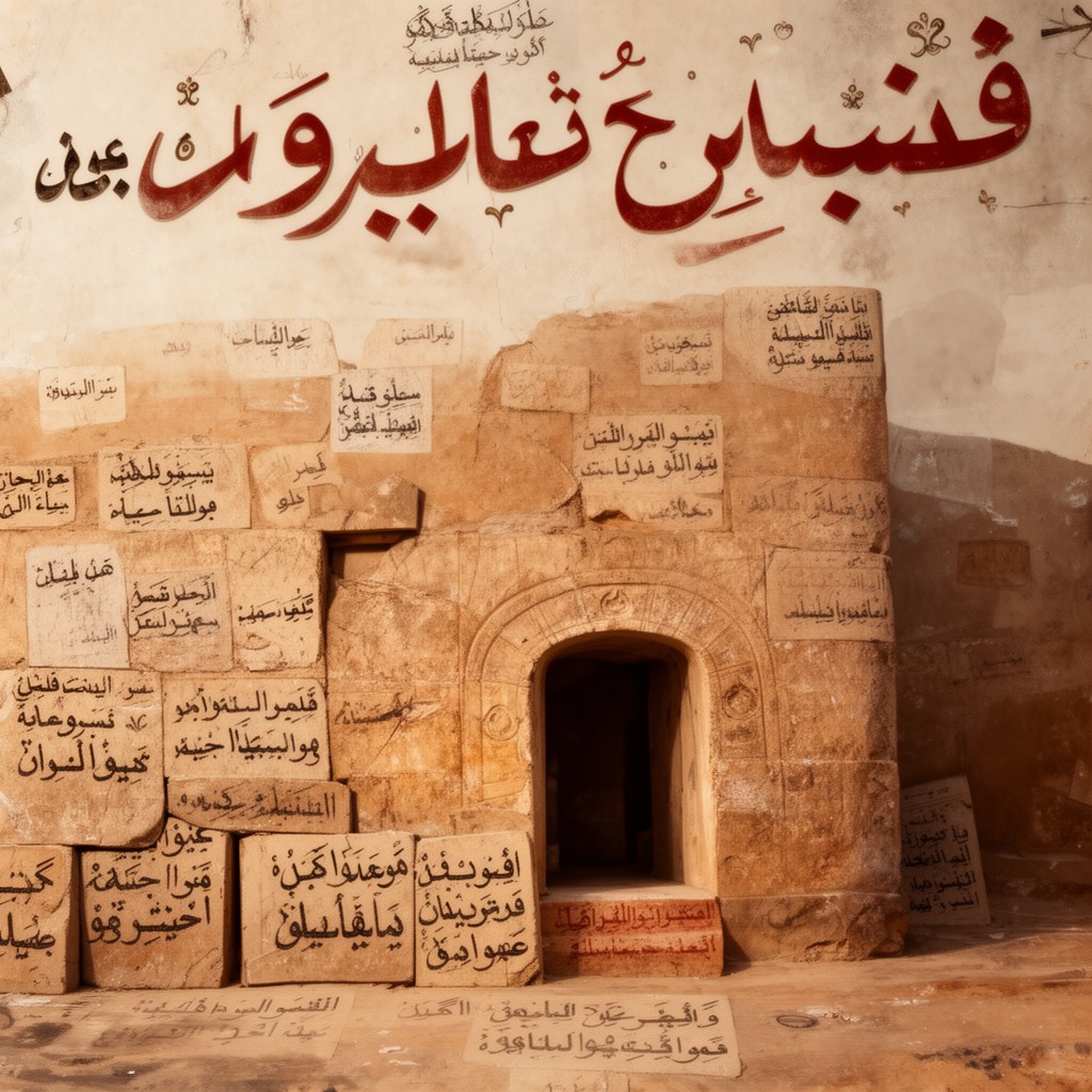 AI-generated illustration of Nabataean Arabic