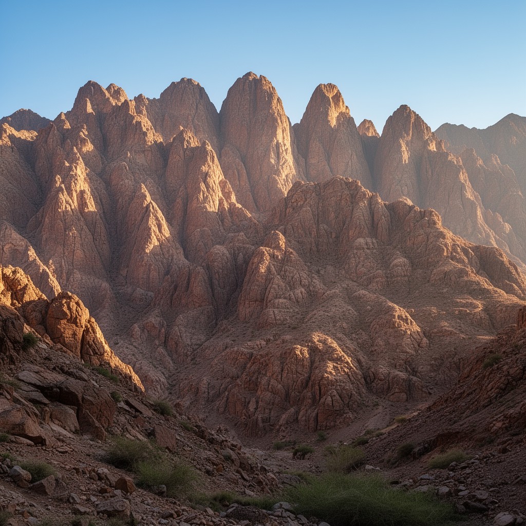 AI-generated illustration of Oman Mountains