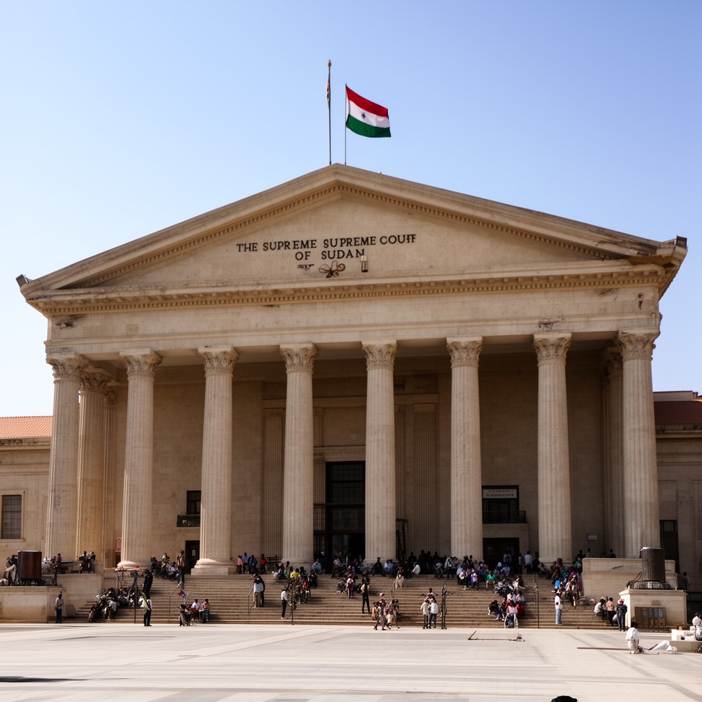 AI-generated illustration of Supreme Court of Sudan