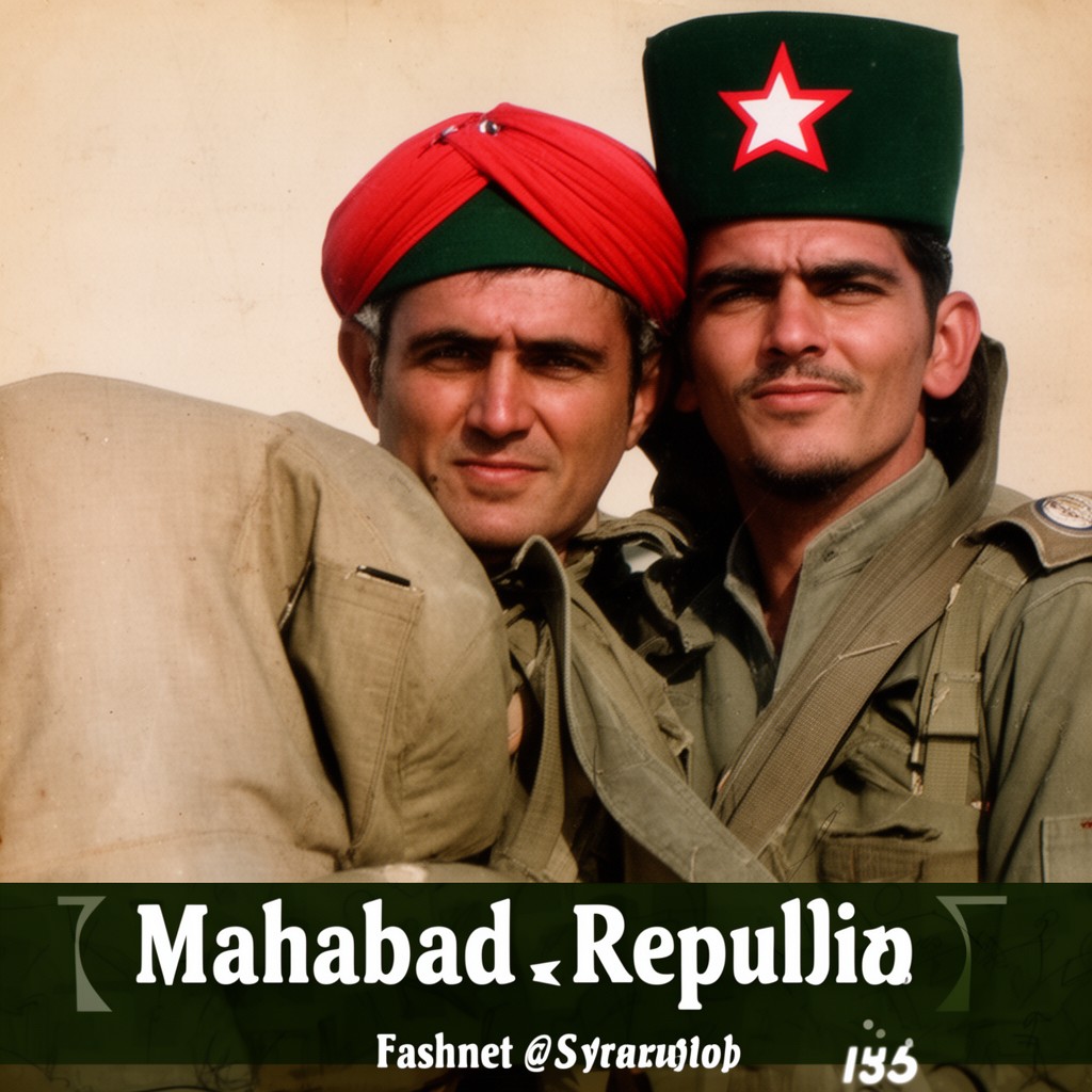 AI-generated illustration of Mahabad Republic