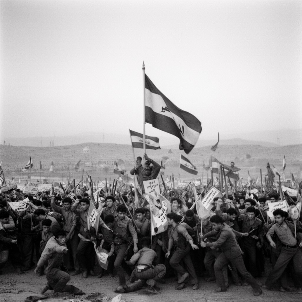 AI-generated illustration of Iraqi Kurdish rebellions