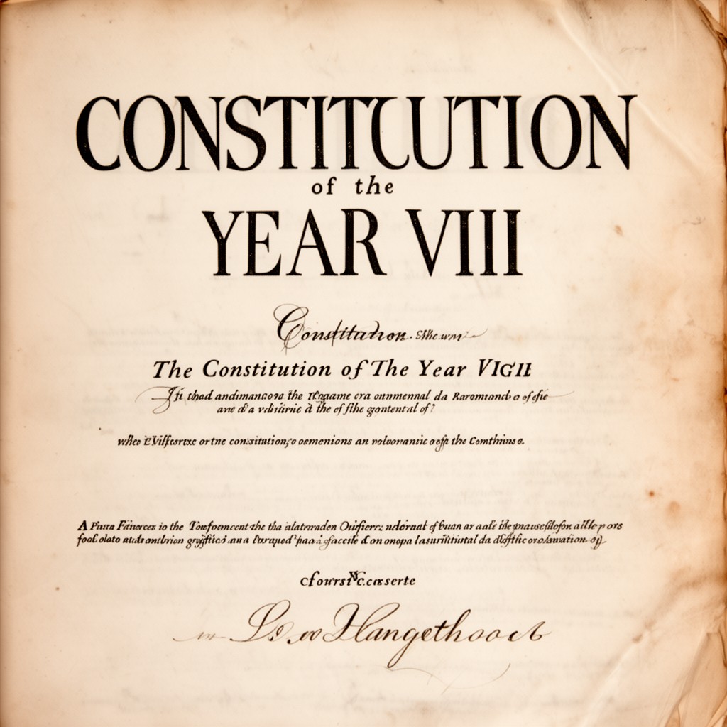 AI-generated illustration of Constitution of the Year VIII
