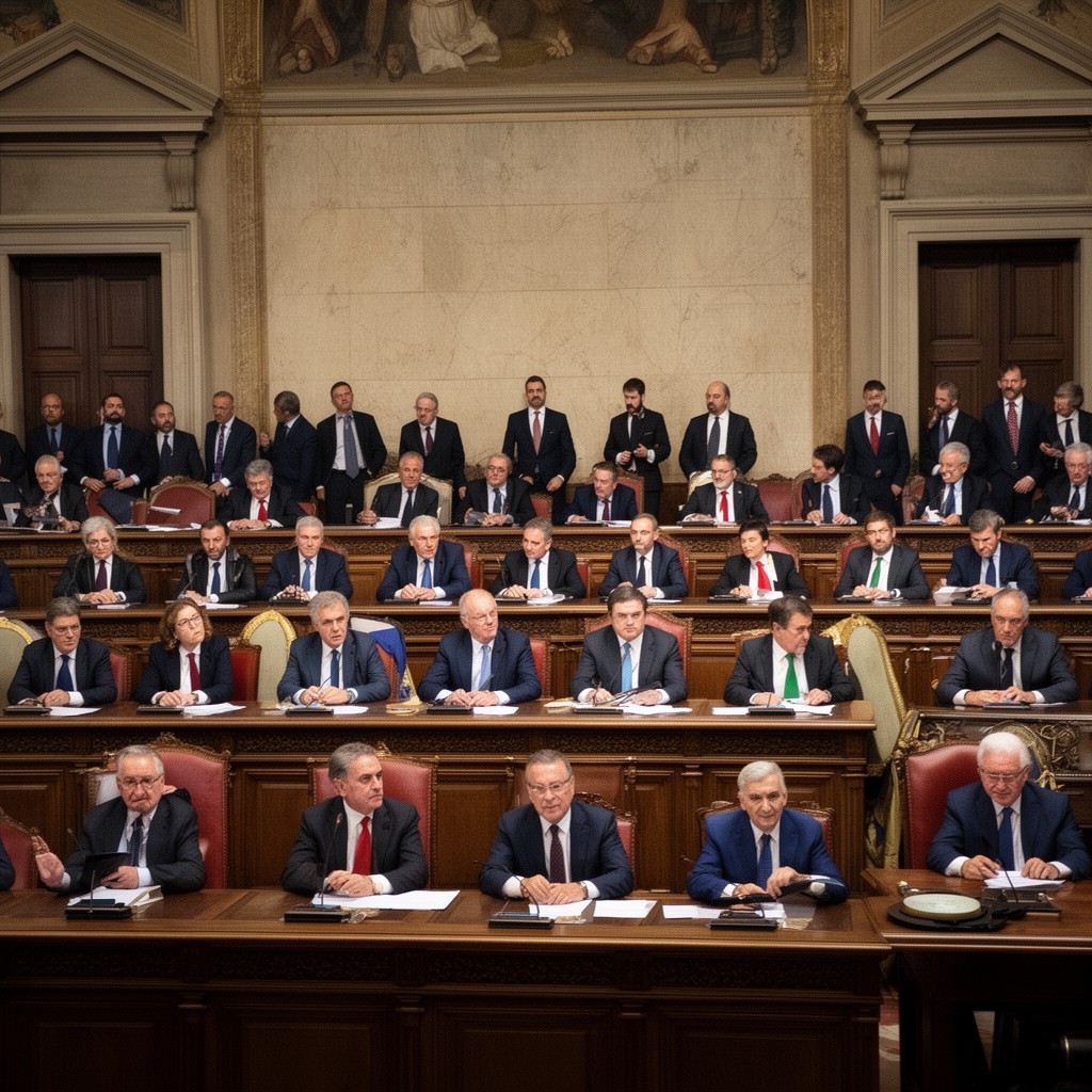 AI-generated illustration of Council of Ministers of Italy