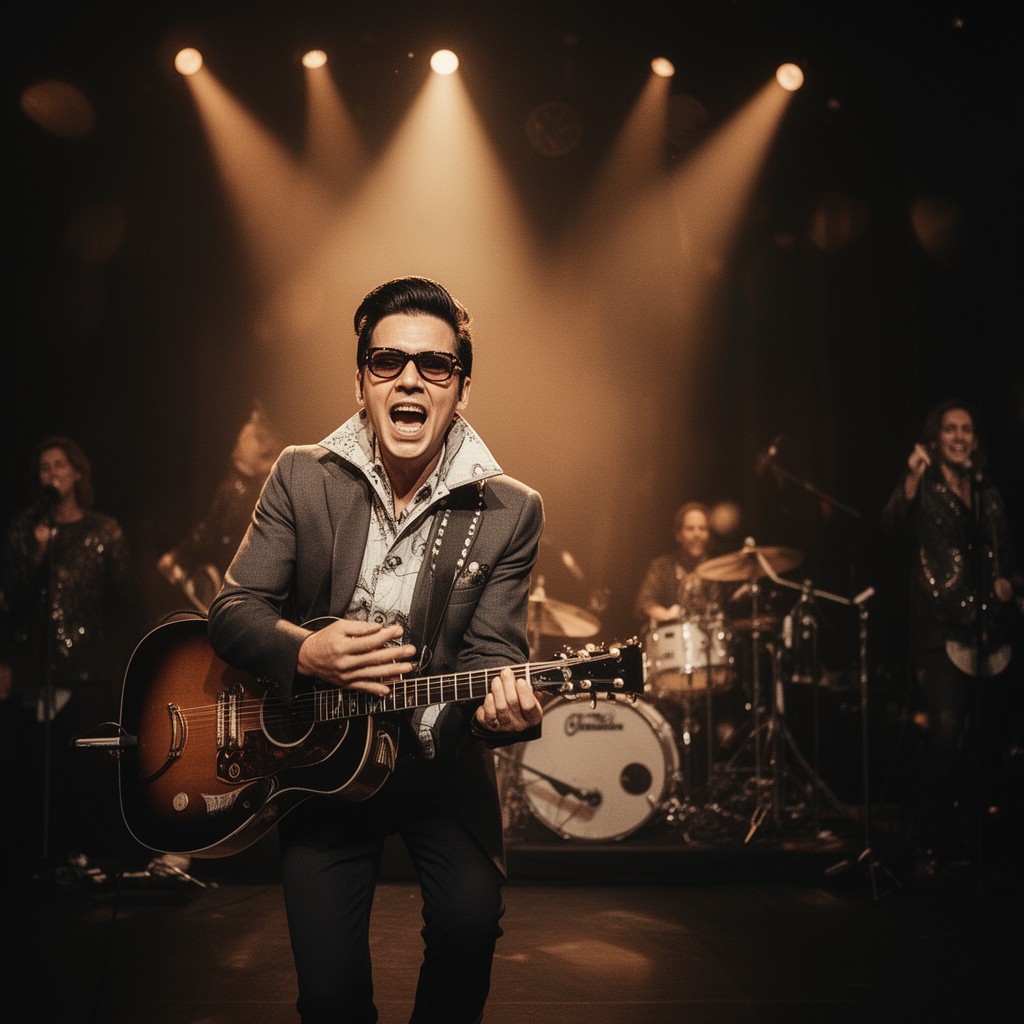 AI-generated illustration of Roy Orbison