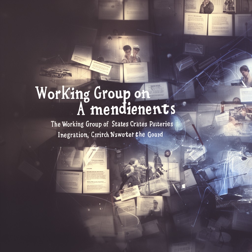 AI-generated illustration of Working Group on Amendments