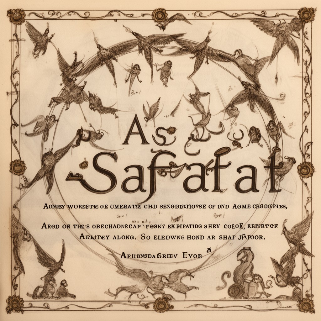 AI-generated illustration of Surah As-Saffat