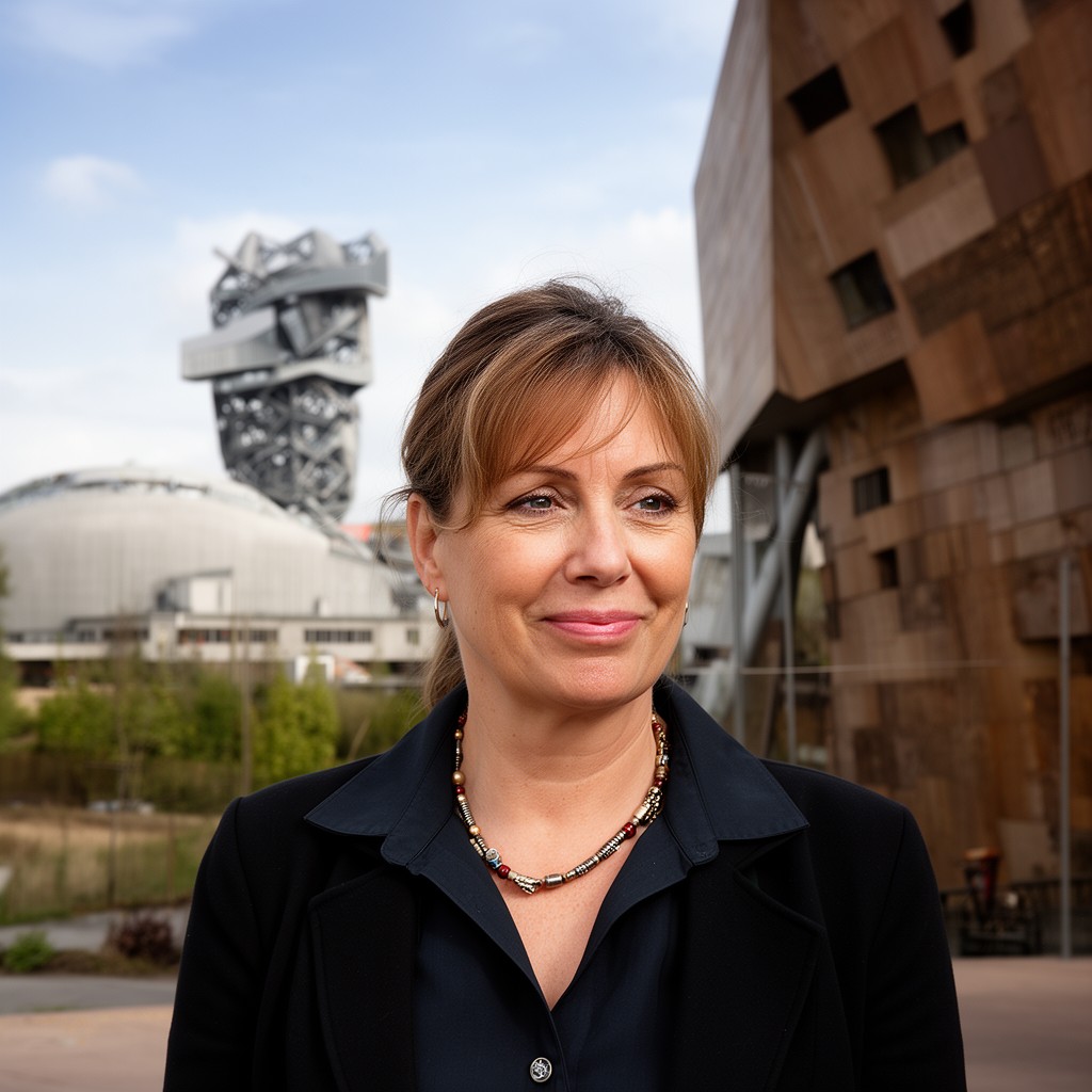 AI-generated illustration of Francine Houben