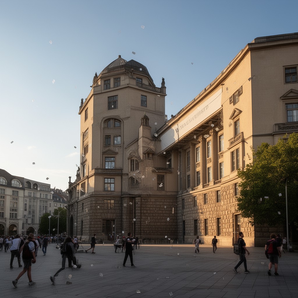 AI-generated illustration of Free University of Berlin
