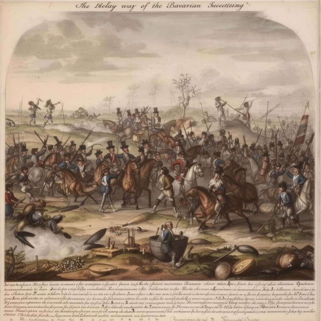 AI-generated illustration of War of the Bavarian Succession