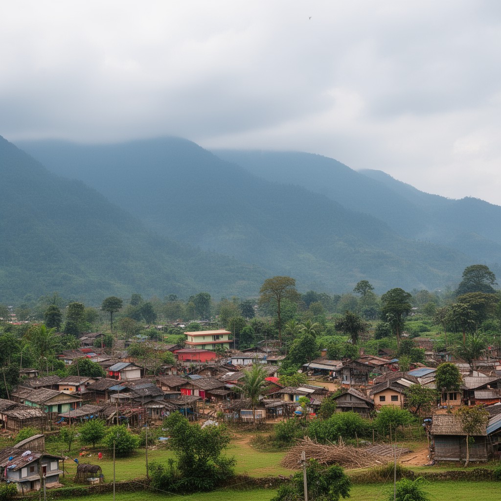 AI-generated illustration of Manipur
